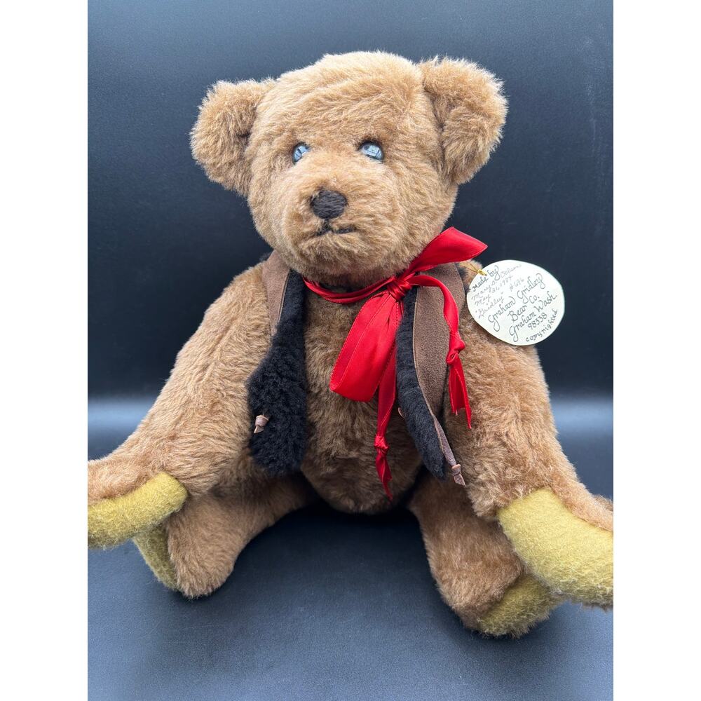 Vintage 1984 Graham Gridley Bear Jointed Handmade Artisan Teddy Bear #696 WA USA
